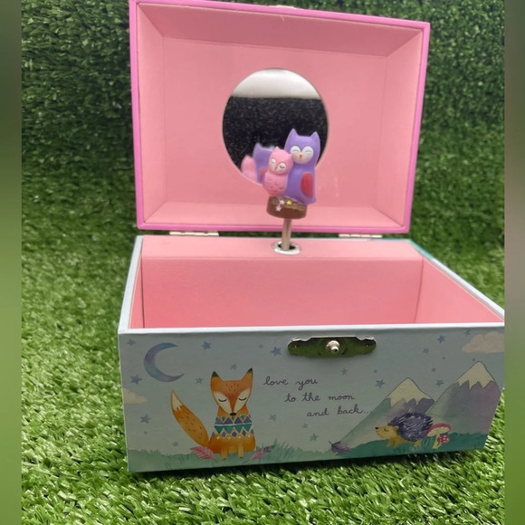 Woodland Animal Musical Jewelry Box, Pink/Purple, NIB - Picture 13 of 13